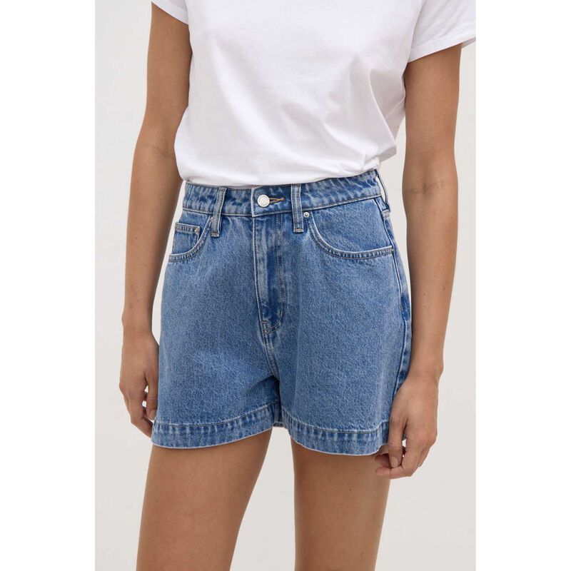 Assembly Label Boxy Denim Short Dark Stone image number 2